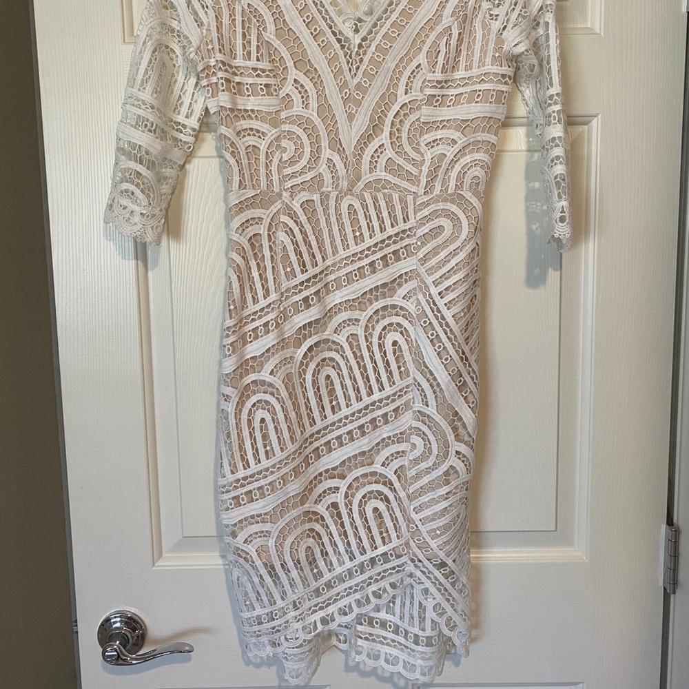 White lace dress